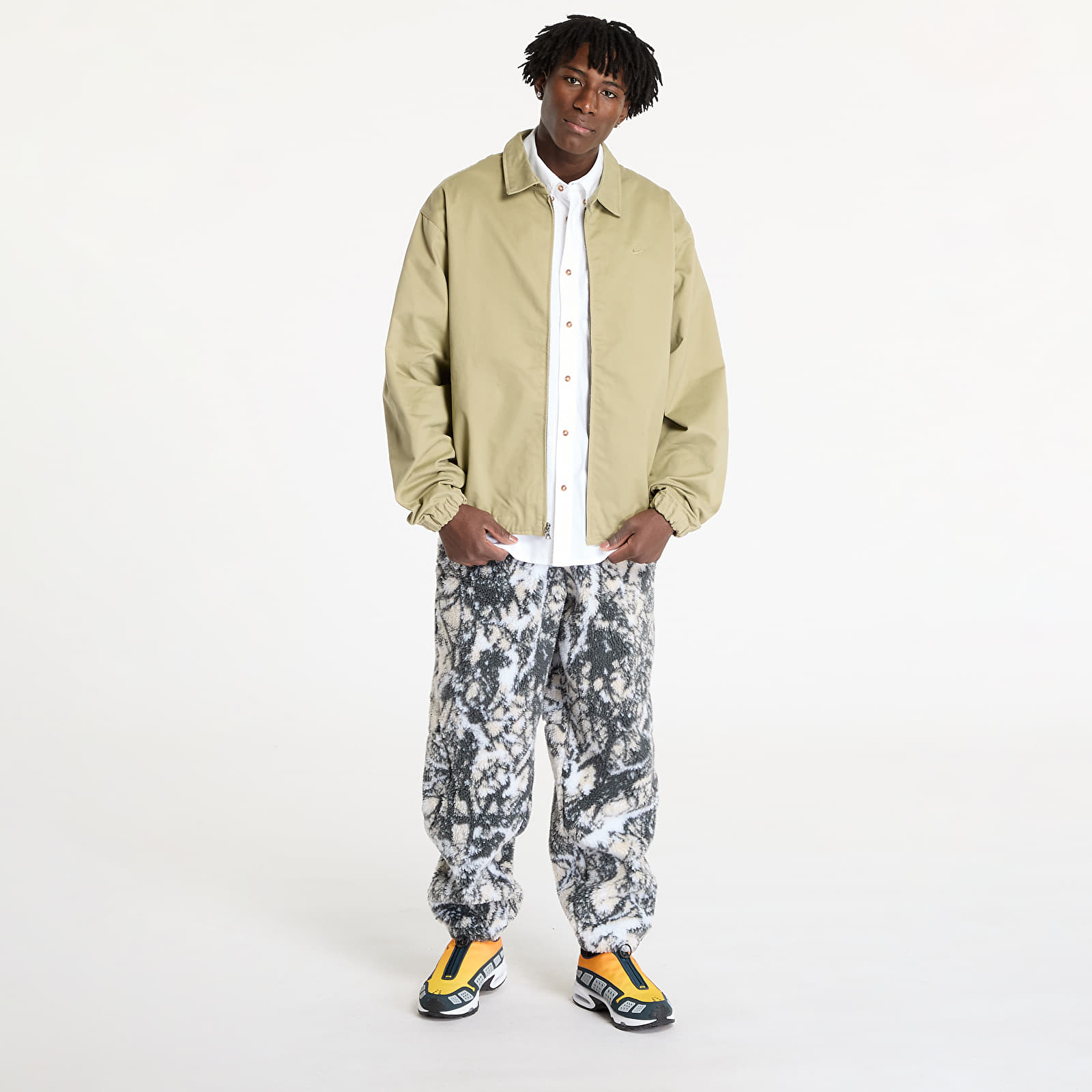 Chaquetas Nike Life Men's Woven Harrington Jacket Neutral Olive/ Neutral Olive