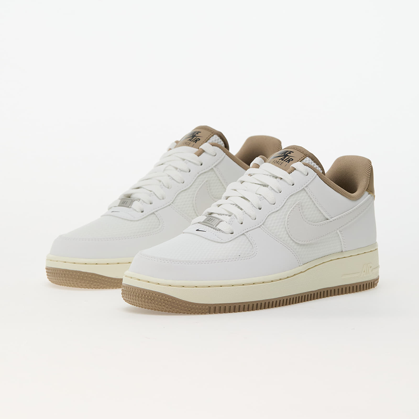 Herren Sneaker und Schuhe Nike Air Force 1 '07 Lv8 Summit White/ Summit White-Khaki