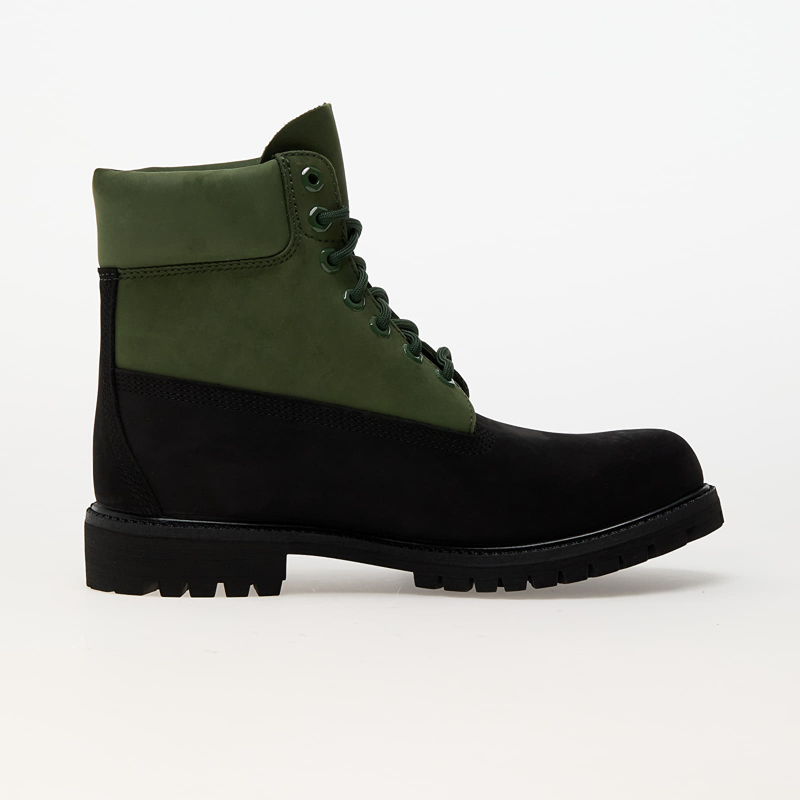 Herenschoenen Timberland 6 Inch Lace Up Waterproof Boot Black Nubuck/ Dark Green