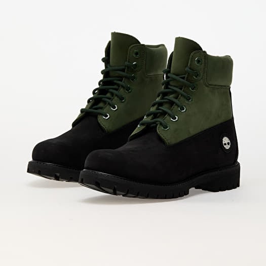 Black on black timberland boots sales