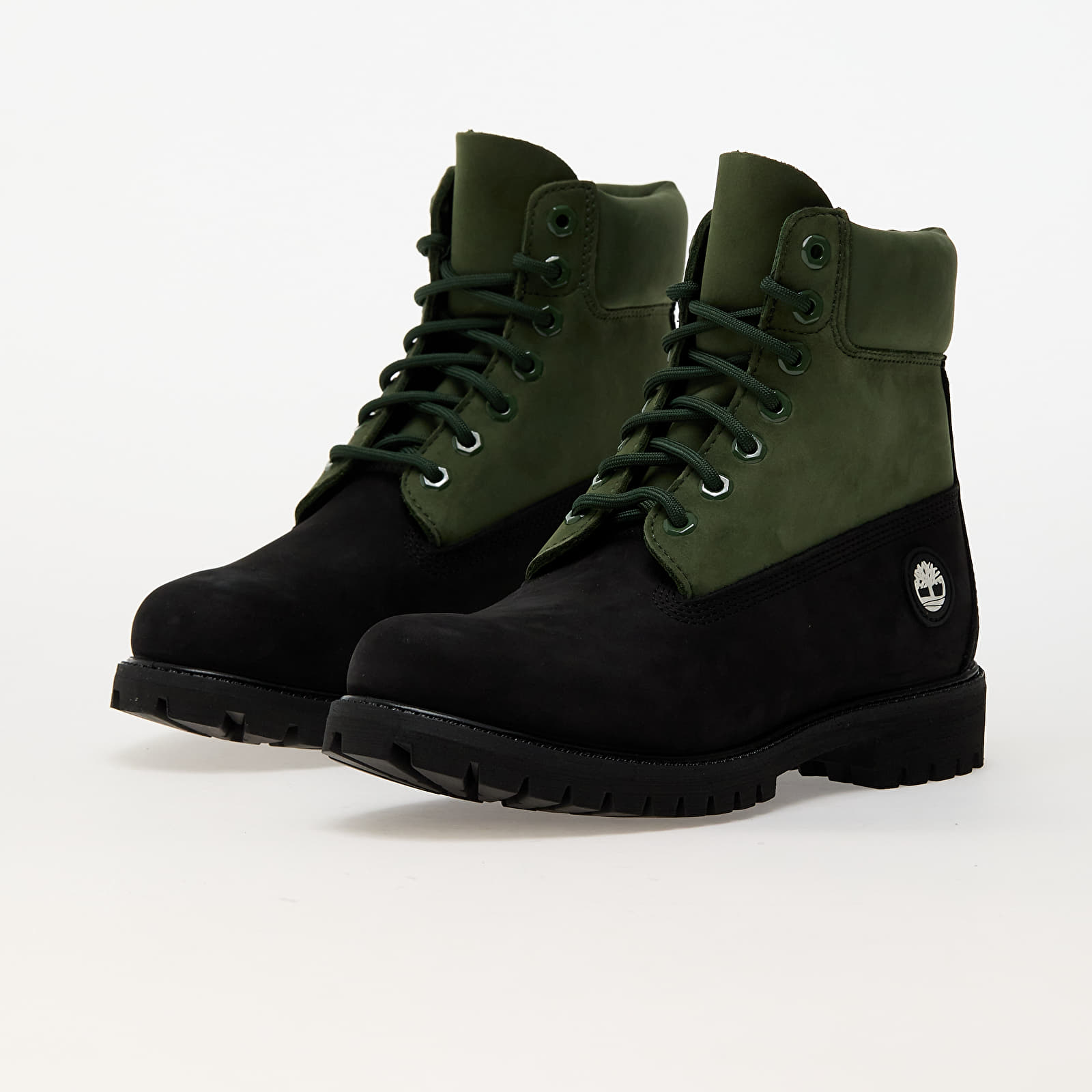 Black timberland booties discount