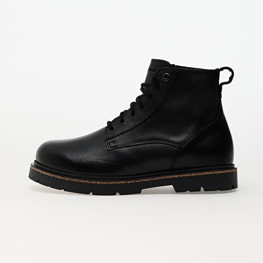 Birkenstock Highwood Lace Mid Men Natural Leather Black