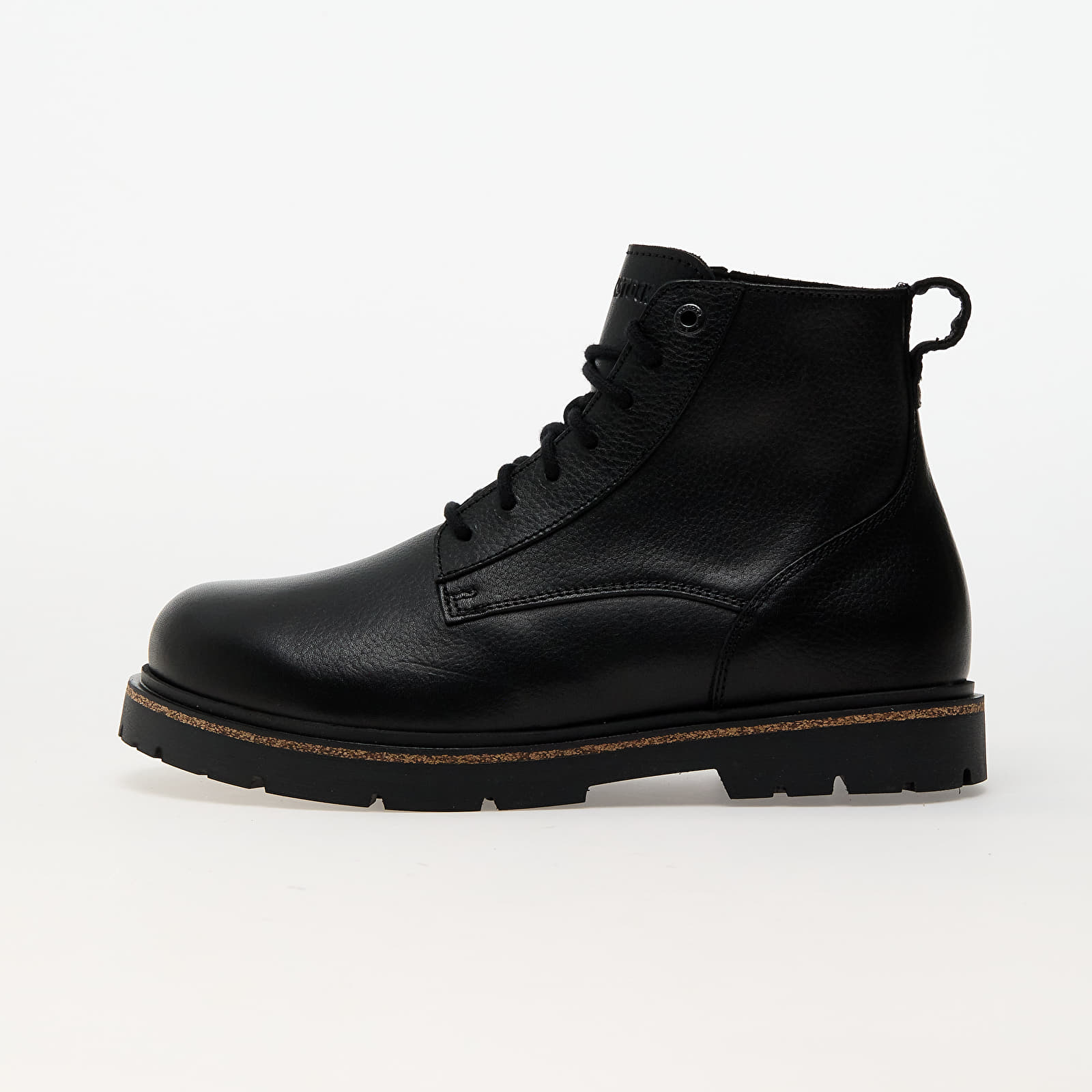 Pánské tenisky a boty Birkenstock Highwood Lace Mid Men Natural Leather Black