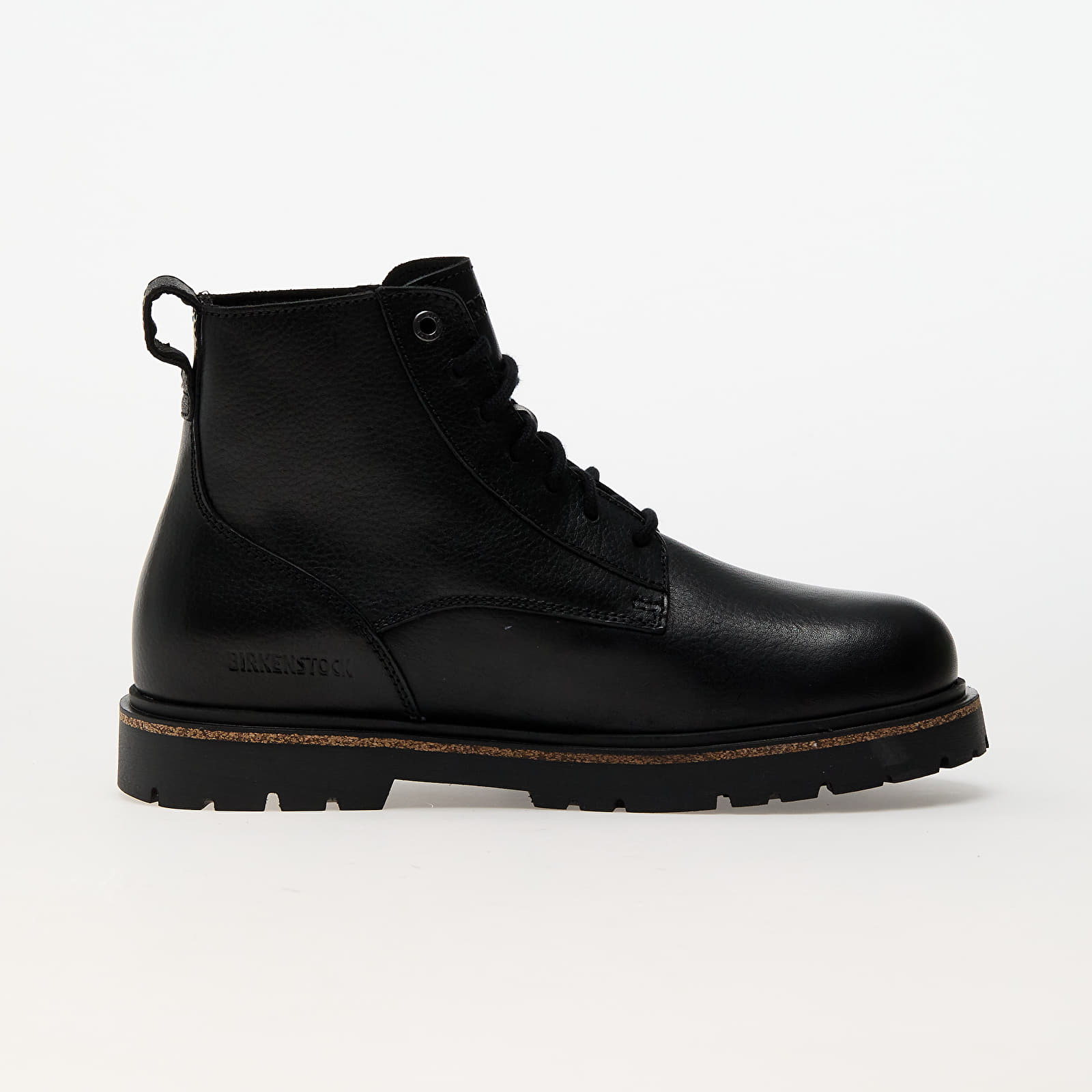 Pánské tenisky a boty Birkenstock Highwood Lace Mid Men Natural Leather Black