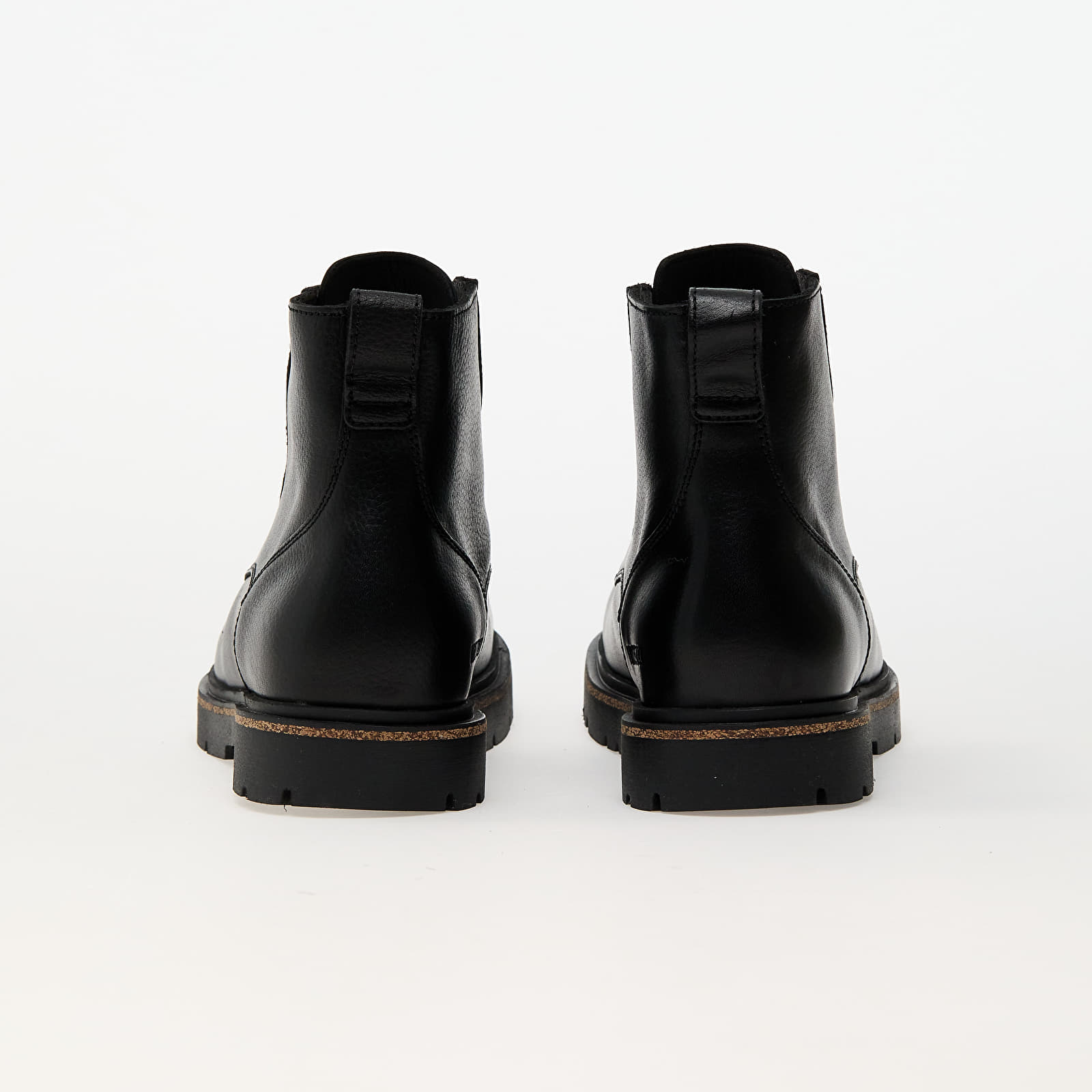 Pánské tenisky a boty Birkenstock Highwood Lace Mid Men Natural Leather Black