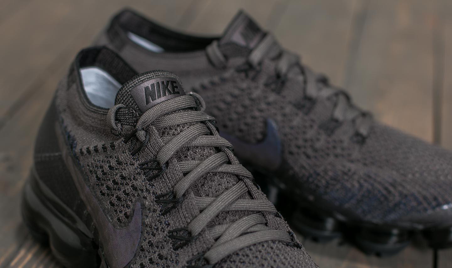 vapormax midnight fog on feet
