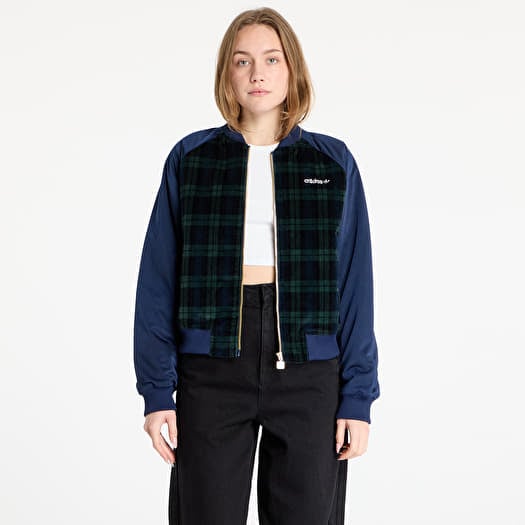 Bunda adidas Tartan Jacket Night Indigo/ Black/ Green