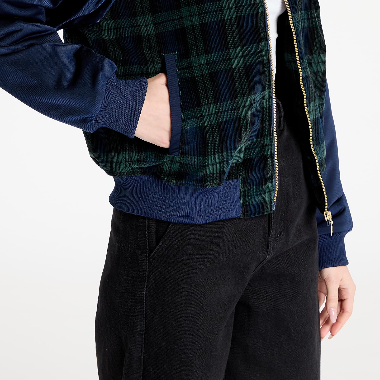 Якета adidas Tartan Jacket Night Indigo/ Black/ Green