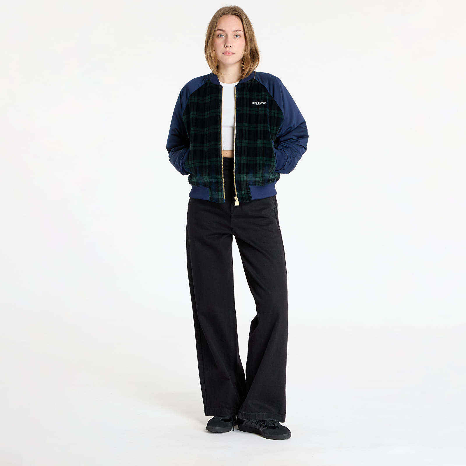 Якета adidas Tartan Jacket Night Indigo/ Black/ Green