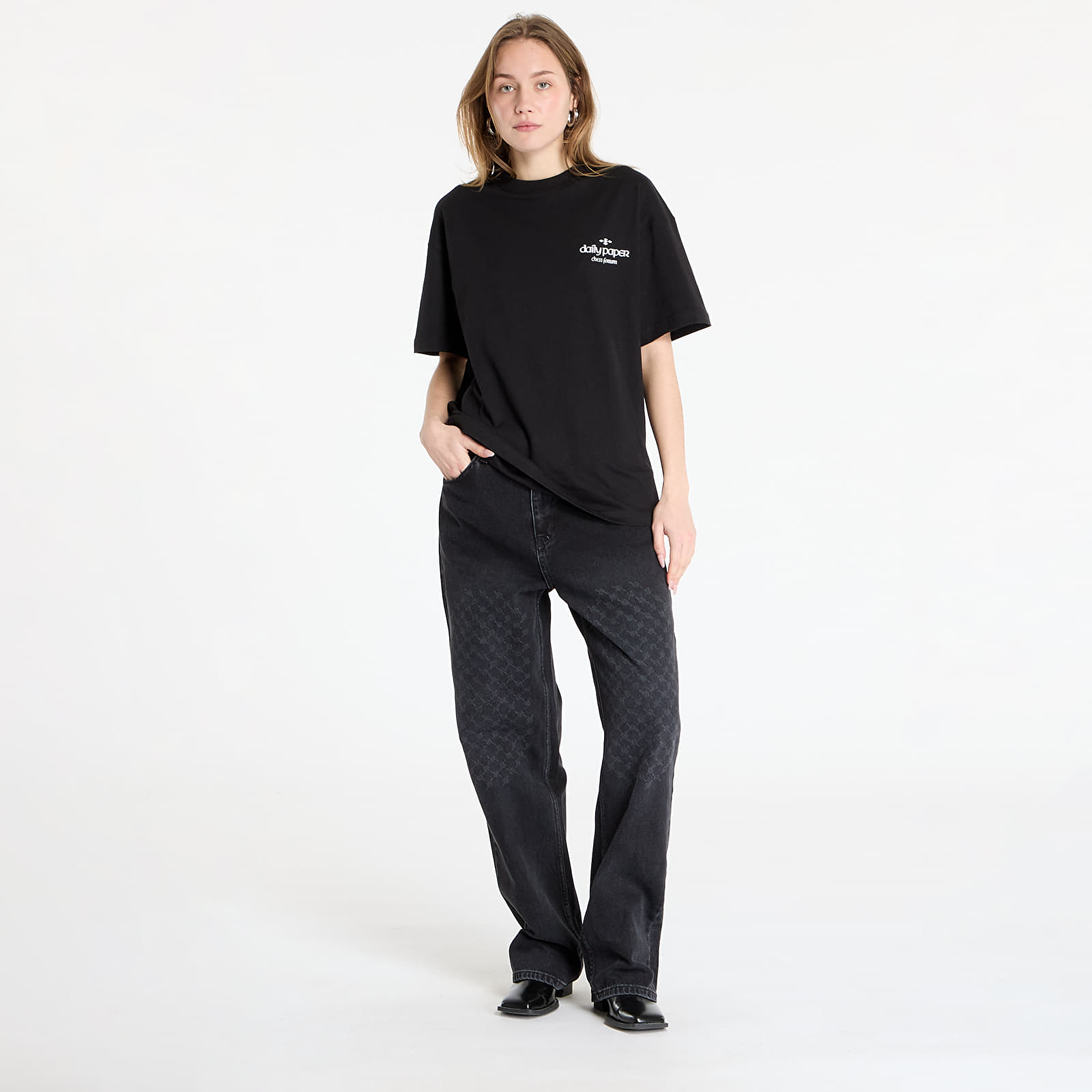 T-Shirts Daily Paper Overlooked Short Sleeve T-Shirt UNISEX Black