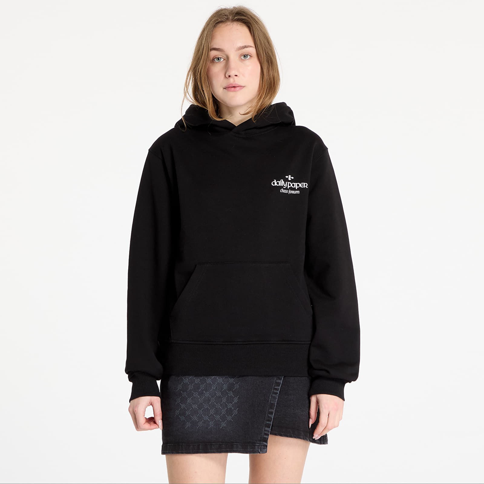 Bluzy Daily Paper Overlooked Hoodie UNISEX Black