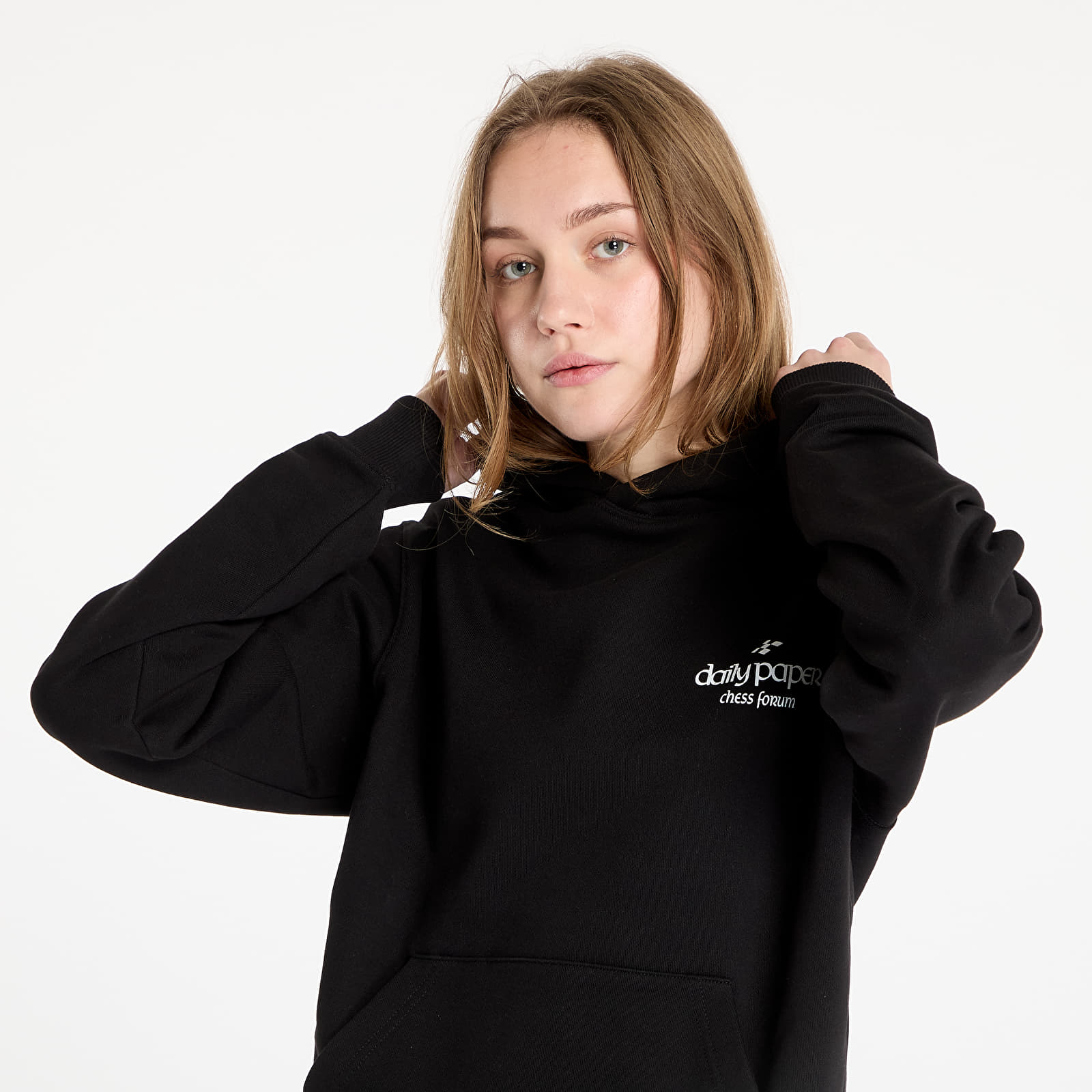 Bluzy Daily Paper Overlooked Hoodie UNISEX Black