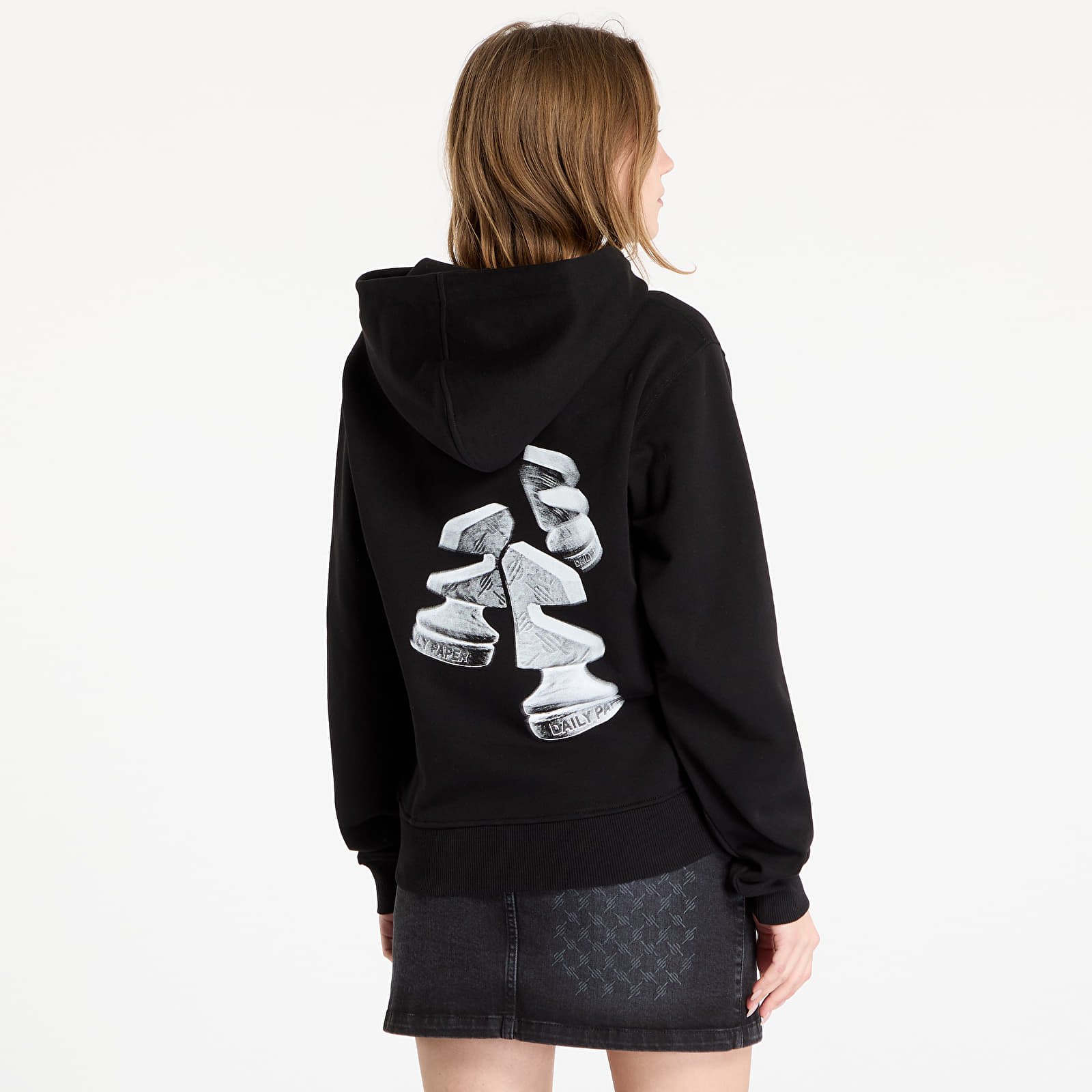 Bluzy Daily Paper Overlooked Hoodie UNISEX Black