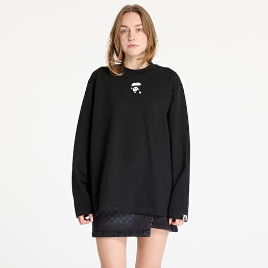 T-shirt A BATHING APE Long Sleeve Tee UNISEX Black