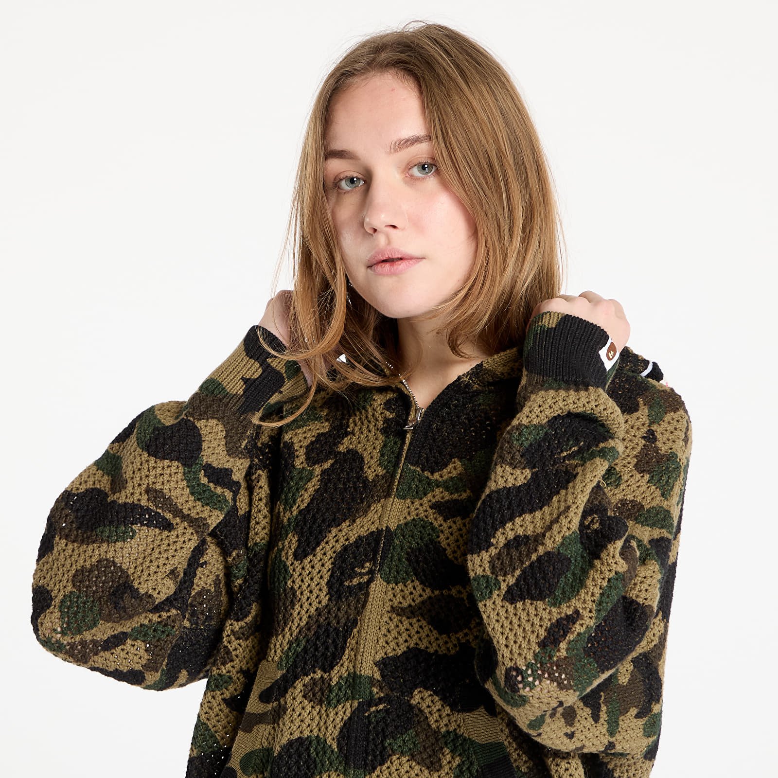 Mikiny A BATHING APE Knit Sweat Shirt UNISEX Green