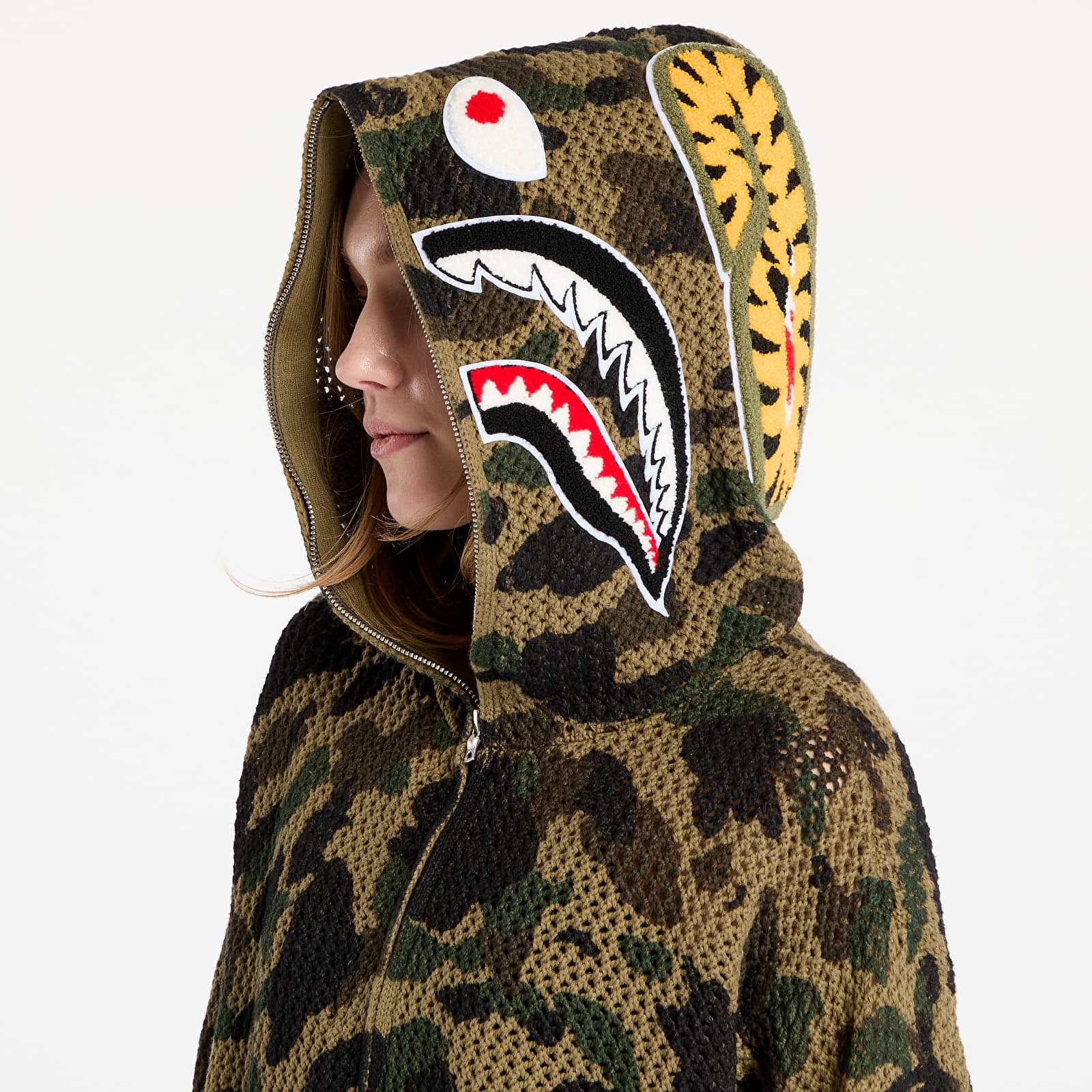 Mikiny A BATHING APE Knit Sweat Shirt UNISEX Green