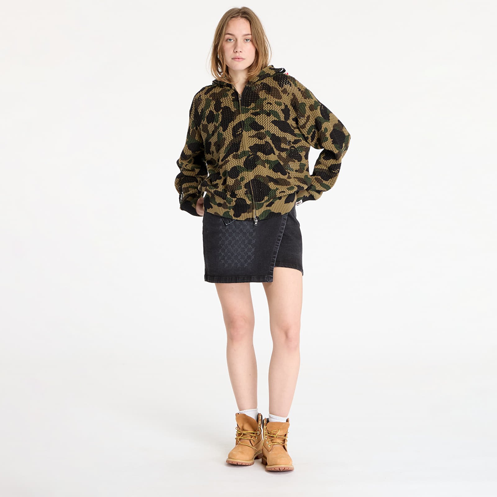 Mikiny A BATHING APE Knit Sweat Shirt UNISEX Green