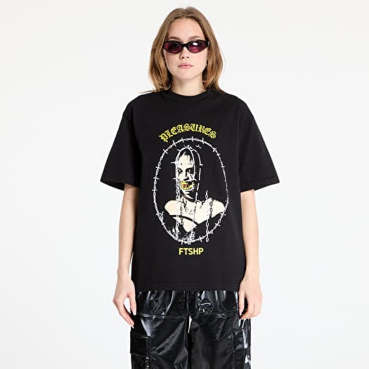Μπλουζάκι PLEASURES x FTSHP Cage T-Shirt UNISEX Black