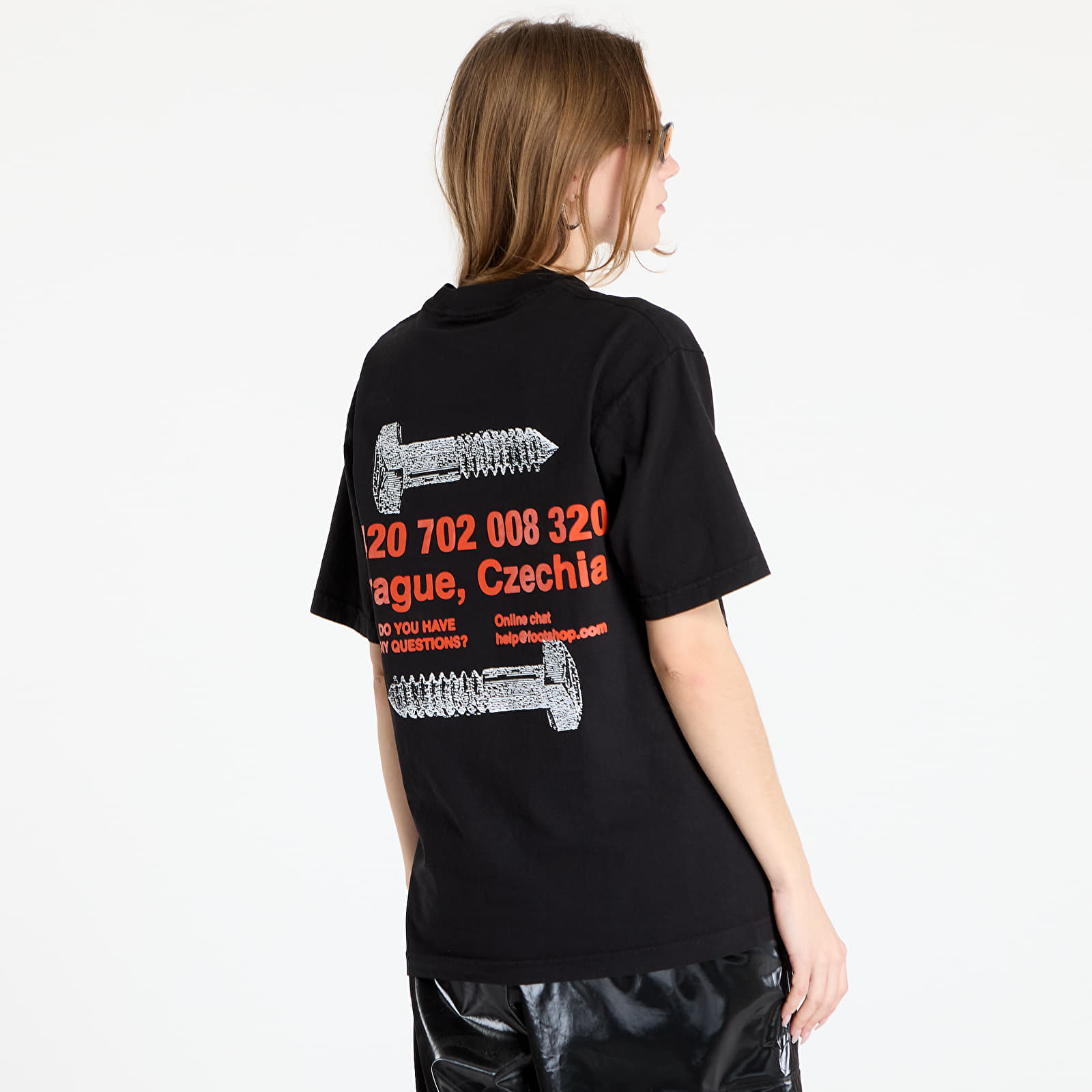 Koszulki PLEASURES x FTSHP Cage T-Shirt UNISEX Black