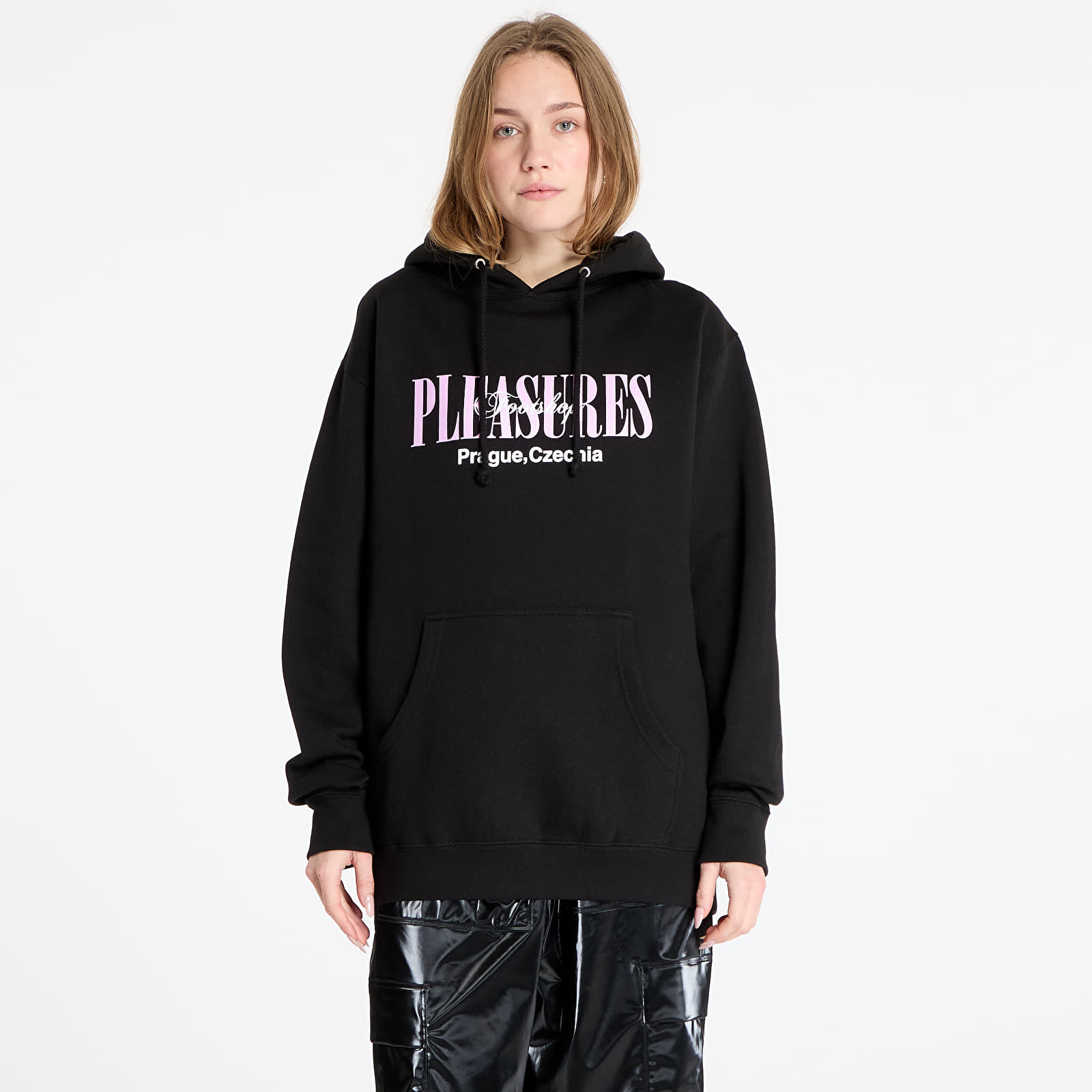 Sweatjacken und Sweatshirts PLEASURES x FTSHP Angel Hoodie UNISEX Black