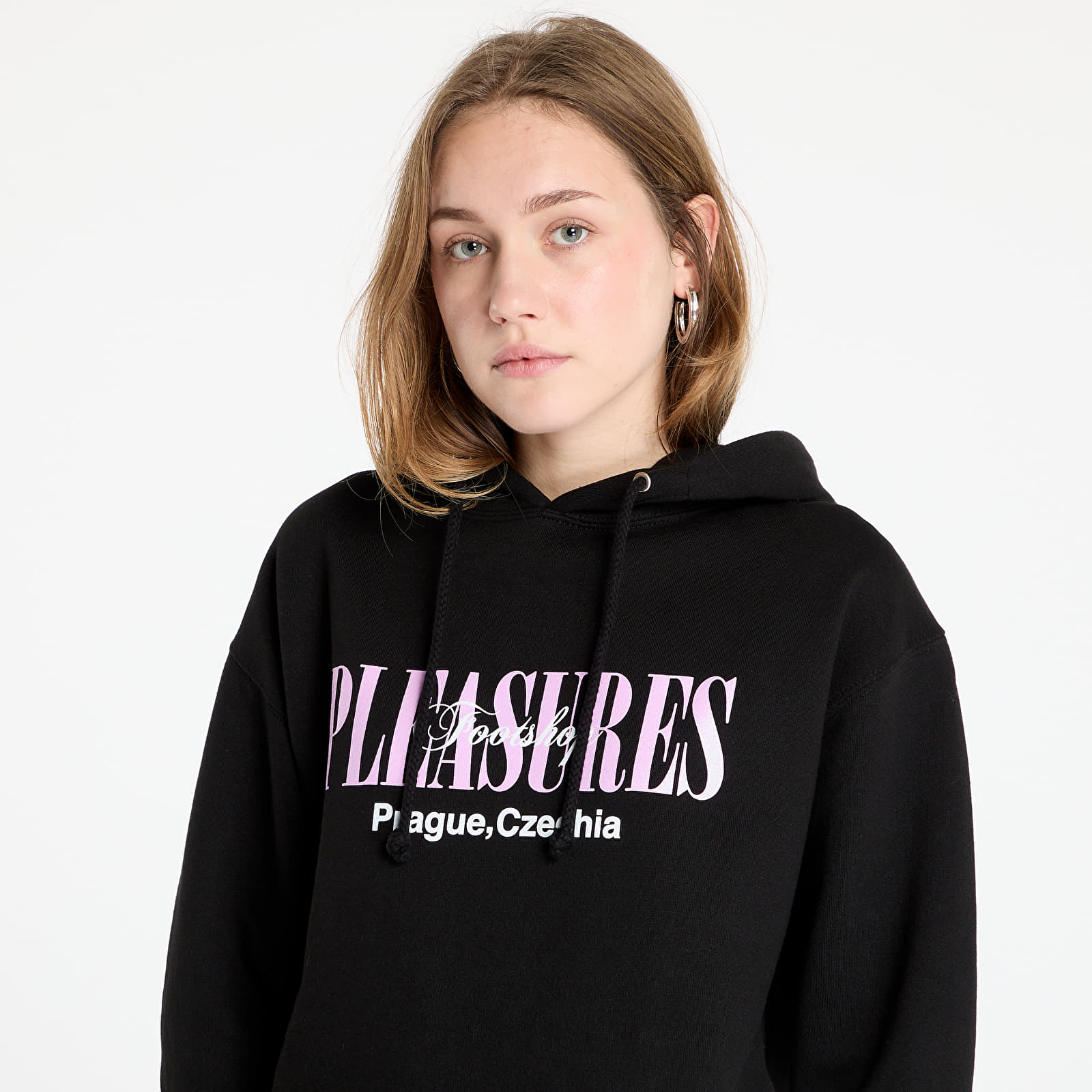 Sweatjacken und Sweatshirts PLEASURES x FTSHP Angel Hoodie UNISEX Black