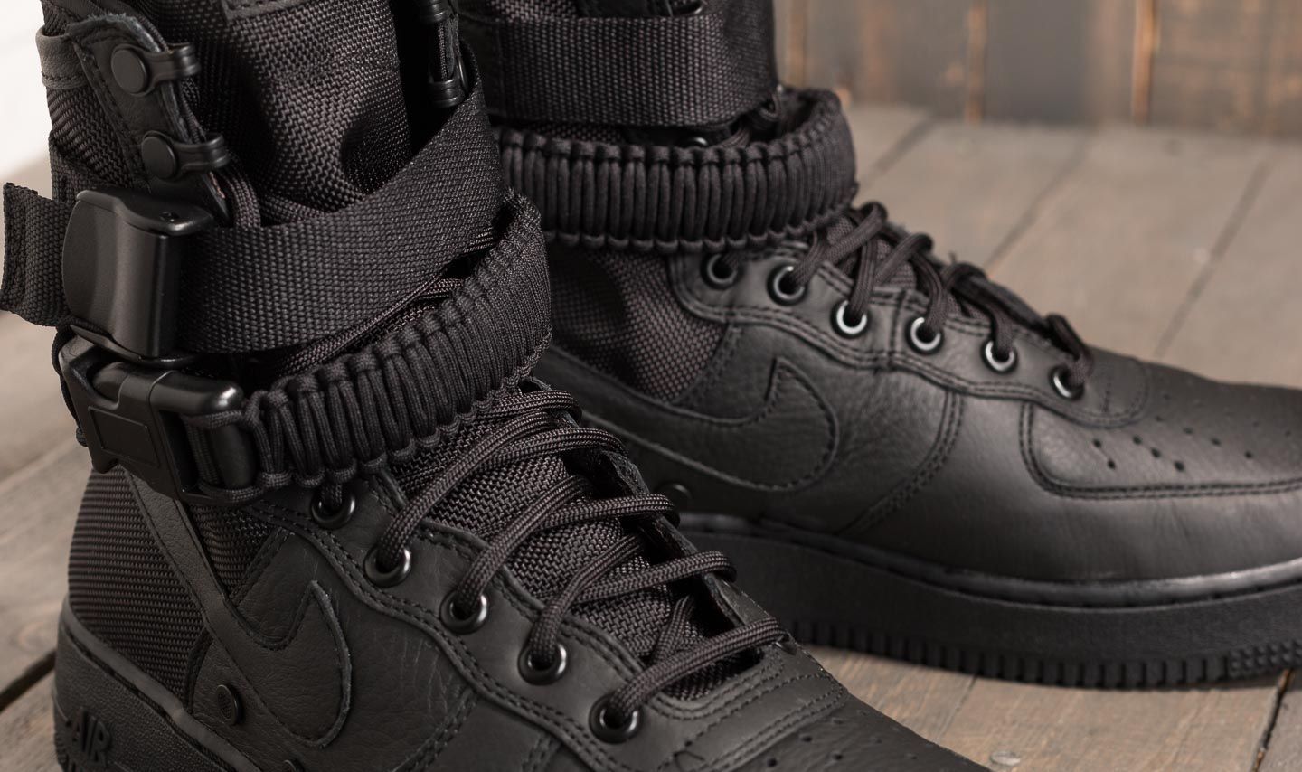 Men s shoes Nike Special Field Air Force 1 Black Black Black Footshop