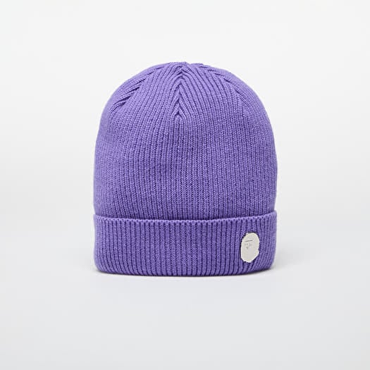 Čepice A BATHING APE One Point Knit Cap M Purple