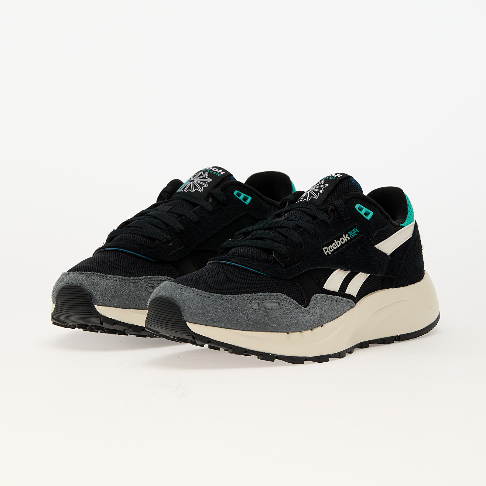Männer Reebok Classic Leather 2400 Black/ Escape Blue/ Vintage Chalk