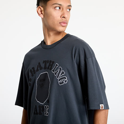 Men's T-shirts A BATHING APE Garment Dye College Relaxed Fit Tee