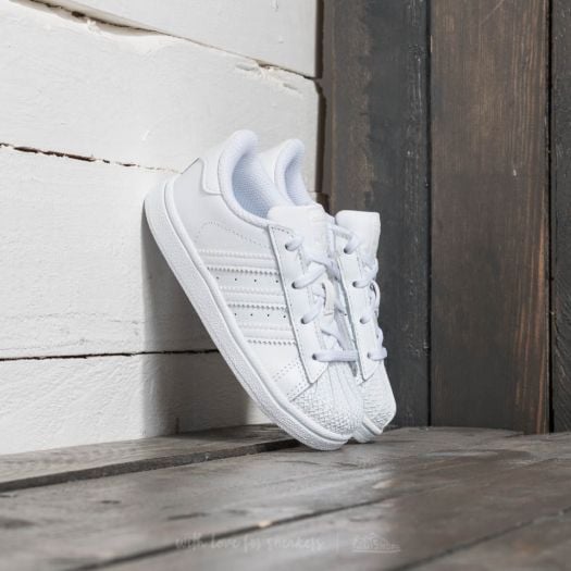 All white adidas superstar kids clearance