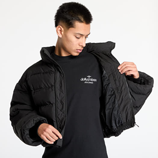 Jackets Daily Paper Relaxed Short Puffer Jacket Black Footshop