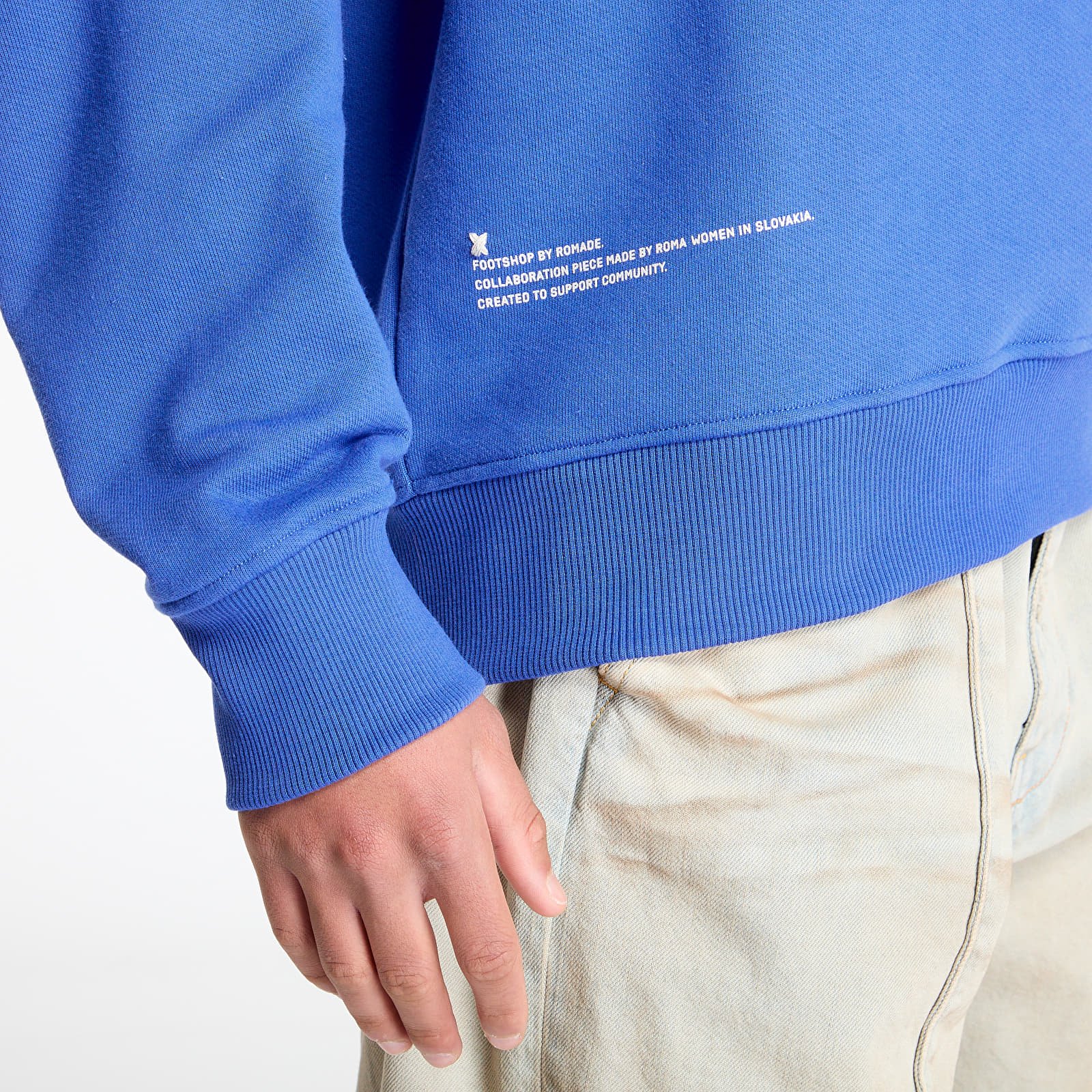 Bluzy z kapturem FTSHP RFTW Crewneck UNISEX Blue