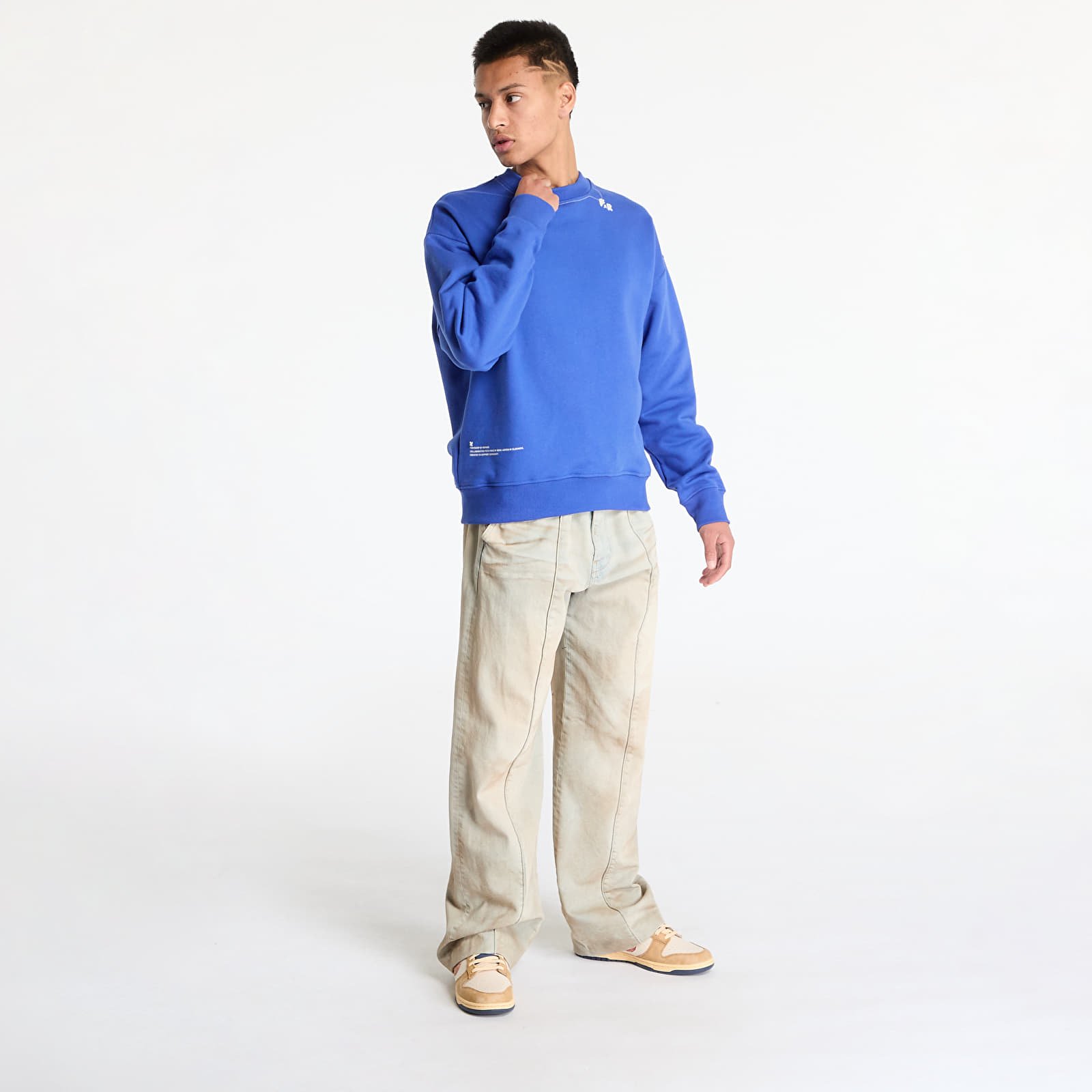 Bluzy z kapturem FTSHP RFTW Crewneck UNISEX Blue