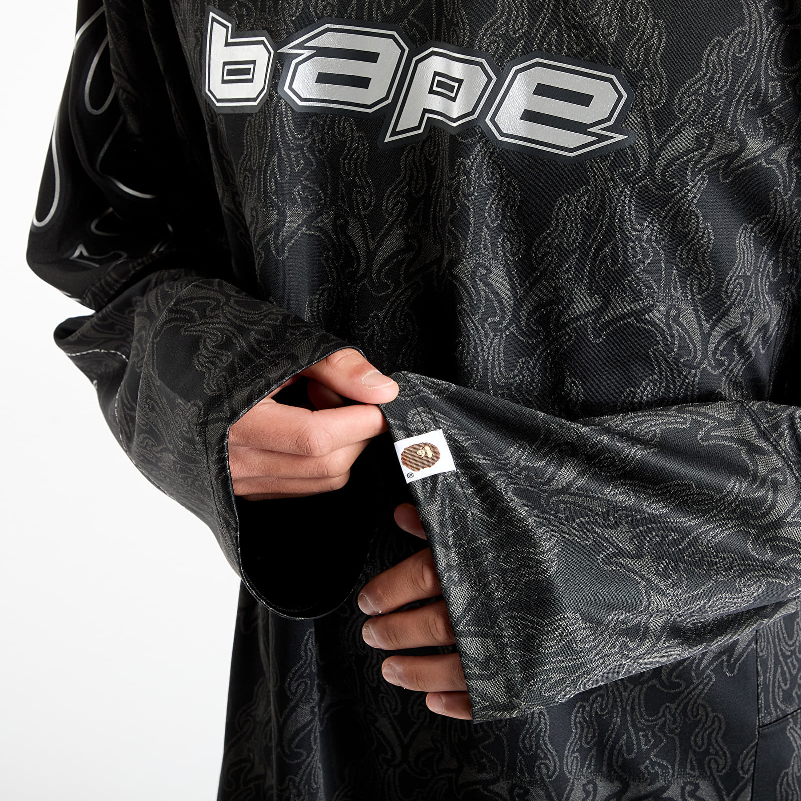 Koszulki A BATHING APE Men Long Sleeve Tee UNISEX Black