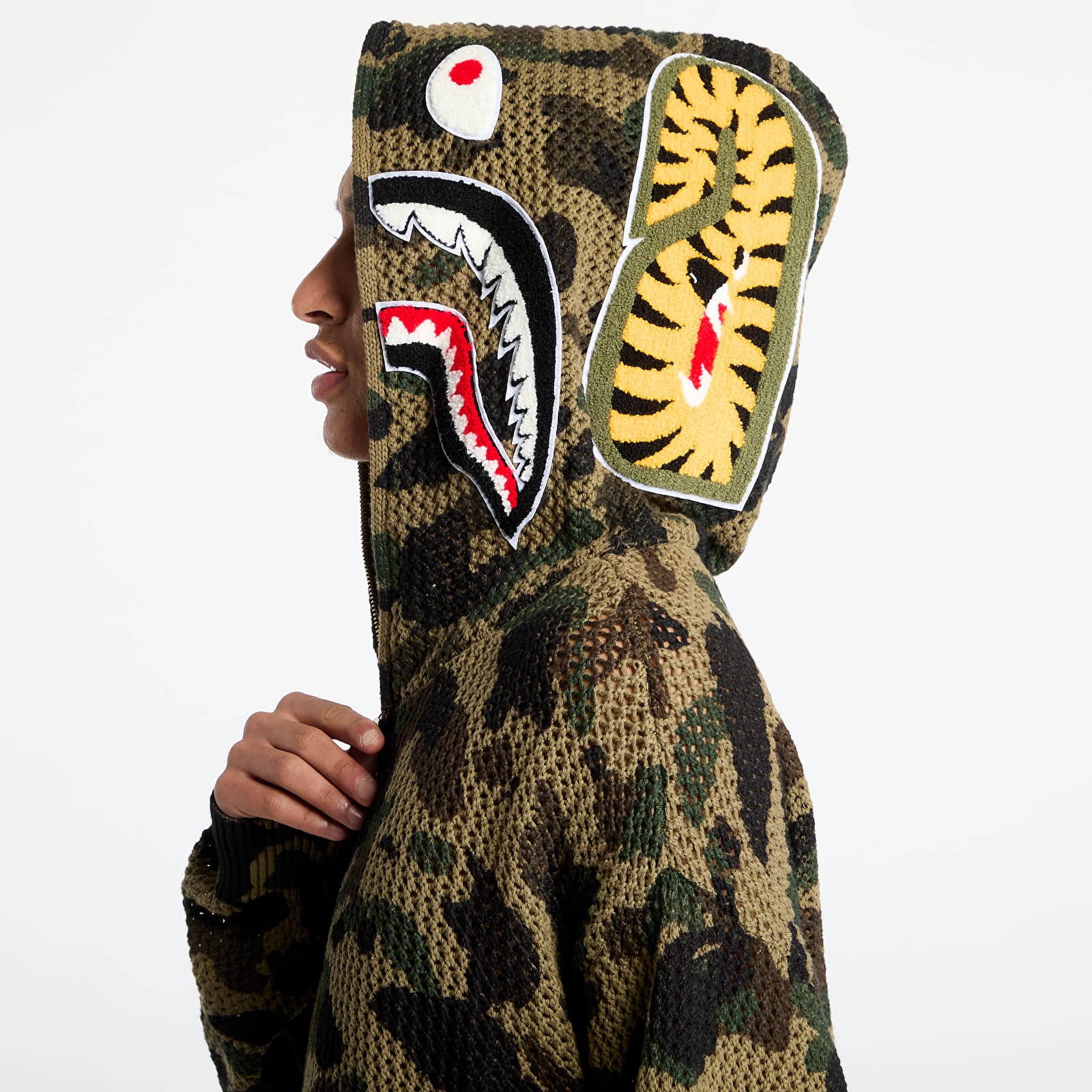 Mikiny A BATHING APE Knit Sweat Shirt UNISEX Green
