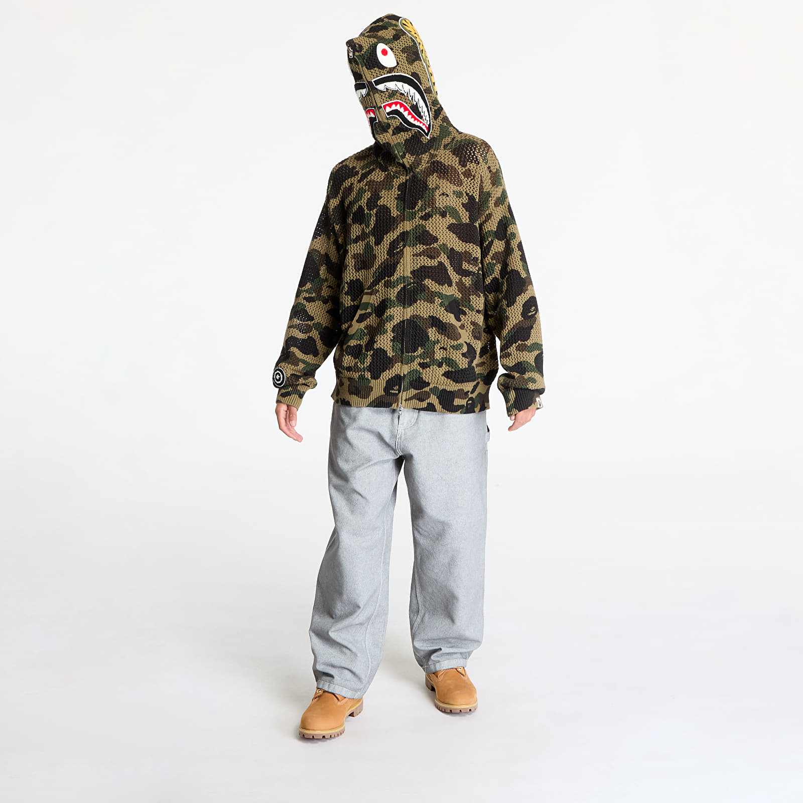 Mikiny A BATHING APE Knit Sweat Shirt UNISEX Green