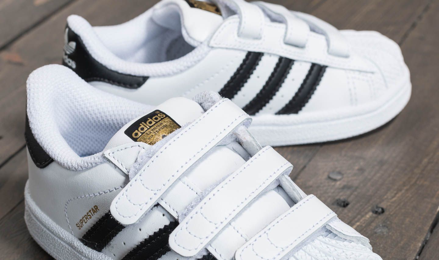 Vaikų sportbačiai ir batai adidas Superstar CF I Ftw White/ Core Black/ Ftw White