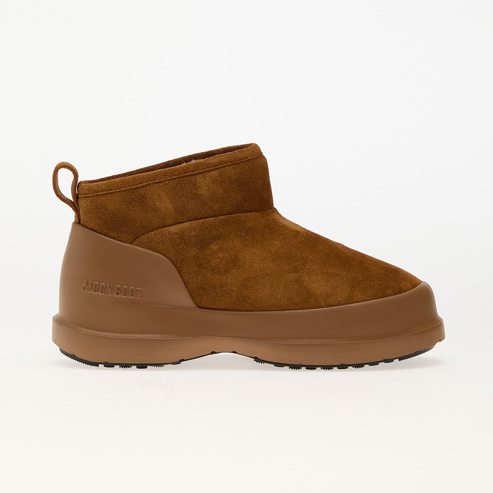 Férfi cipők Moon Boot Luna Low Boot Suede Cognac