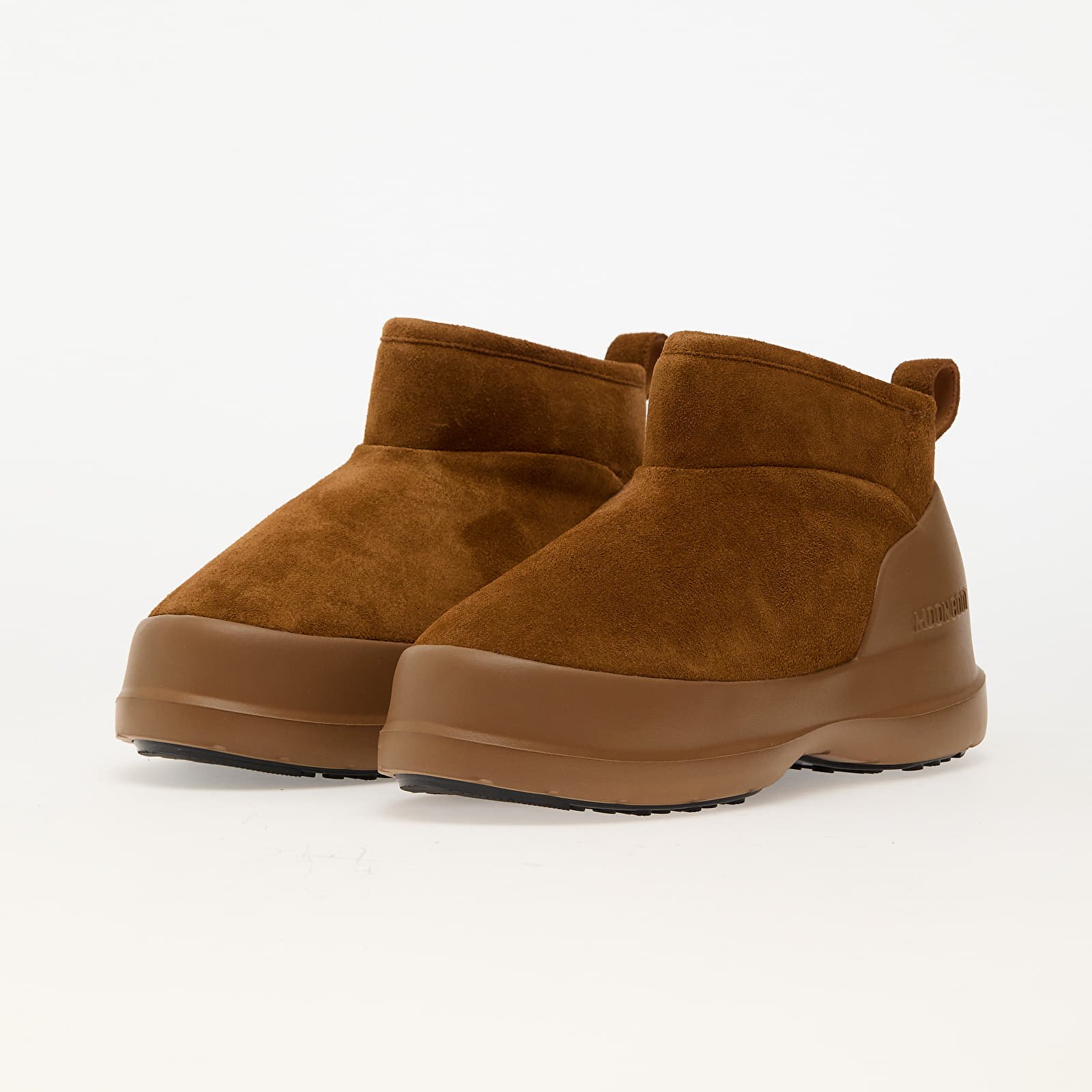 Férfi cipők Moon Boot Luna Low Boot Suede Cognac