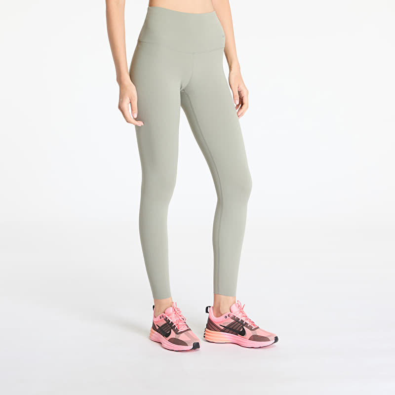 Tamprės Nike Zenvy Women's Gentle-Support High-Waisted Full-Length Leggings Light Army/ Black