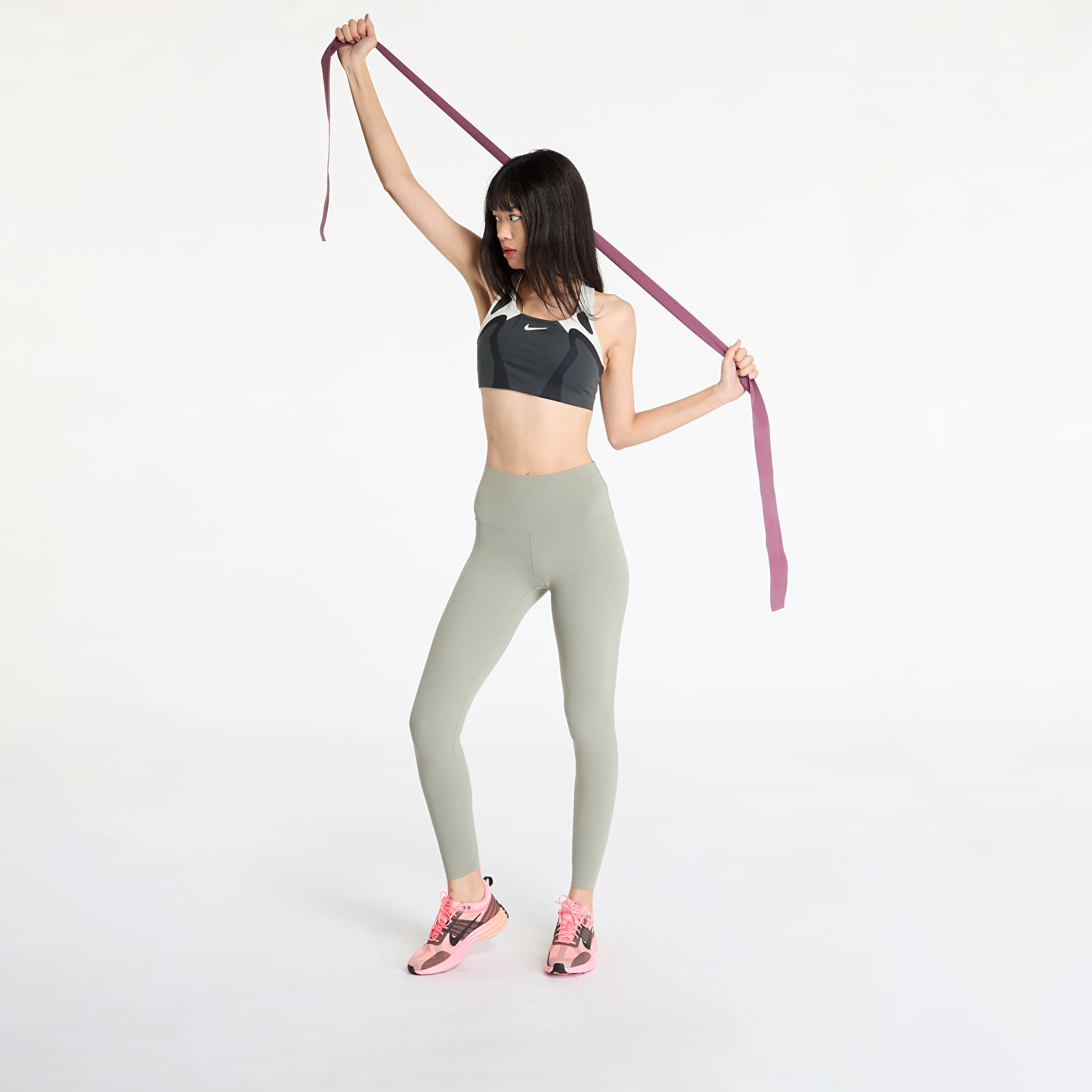 Leggins  Nike Zenvy Women's Gentle-Support High-Waisted Full-Length Leggings Light Army/ Black