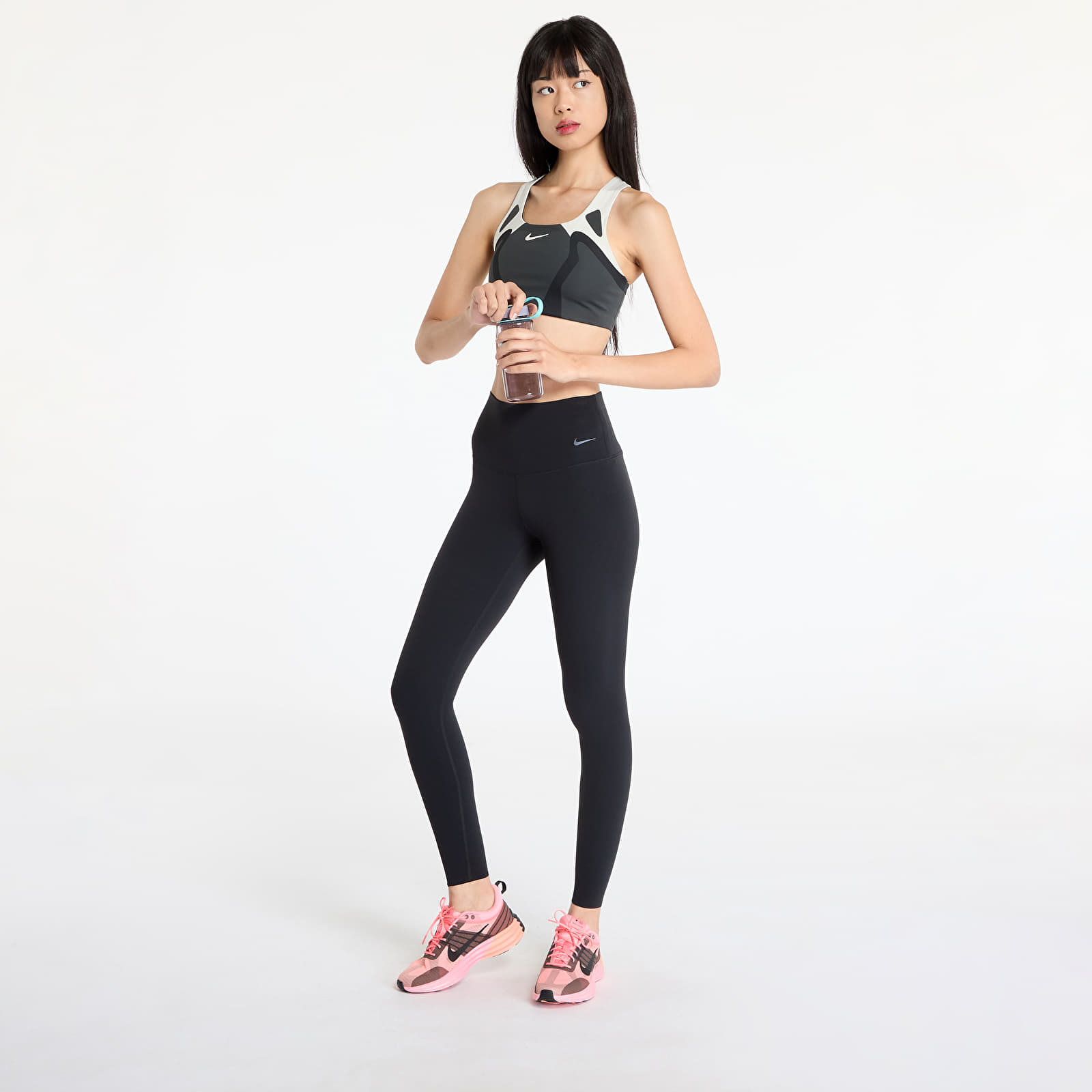 Leginsy Nike Zenvy Women's Gentle-Support High-Waisted Full-Length Leggings Black/ Black