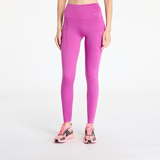 Leggins Nike Go Women's Firm-Support High-Waisted Full-Length Leggings with Pockets Hot Fuchsia/ Black