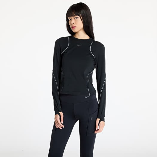 Póló Nike Running Division Women's Long-Sleeve Running Top Black