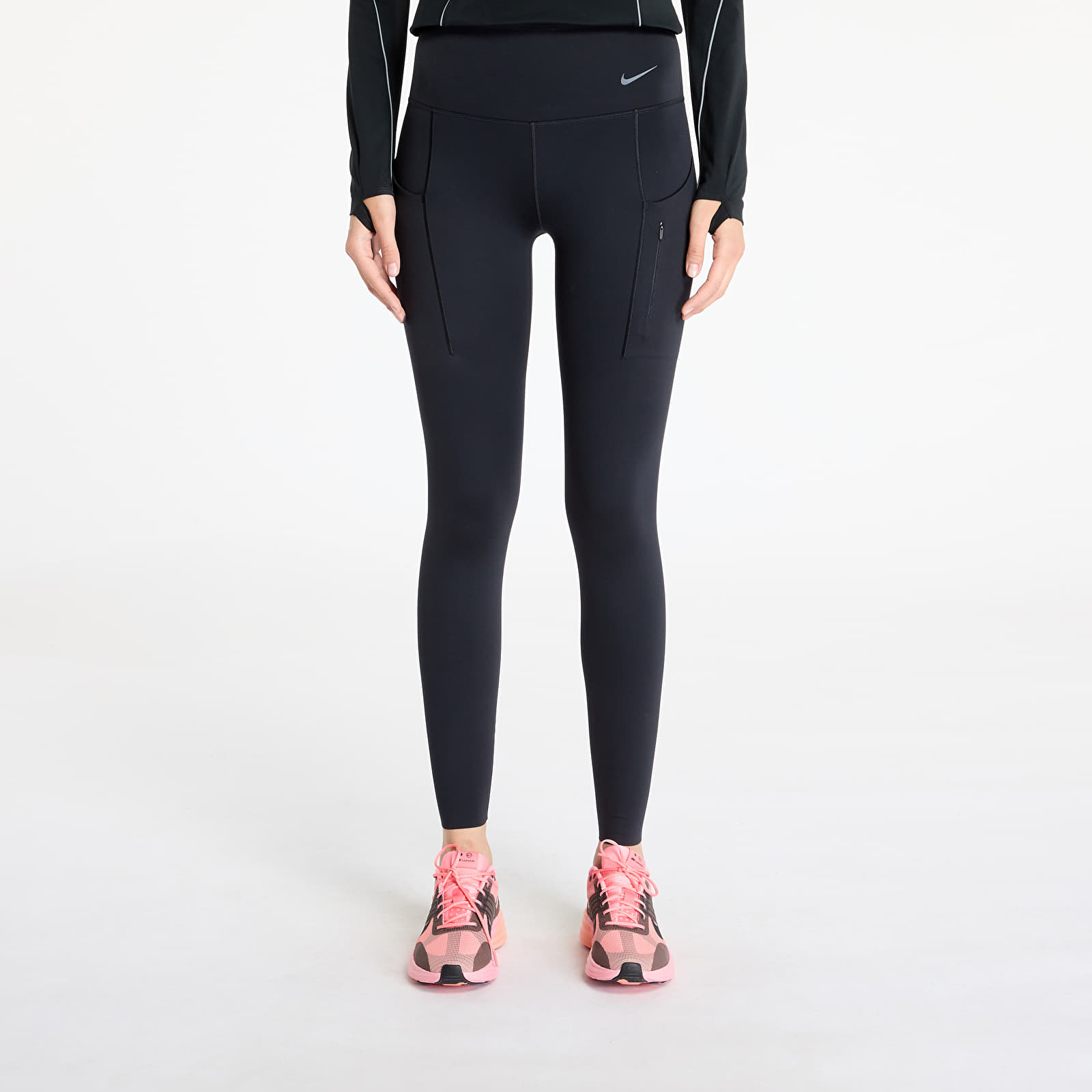 Leggings Nike Go Women's Firm-Support High-Waisted Full-Length Leggings with Pockets Black/ Black