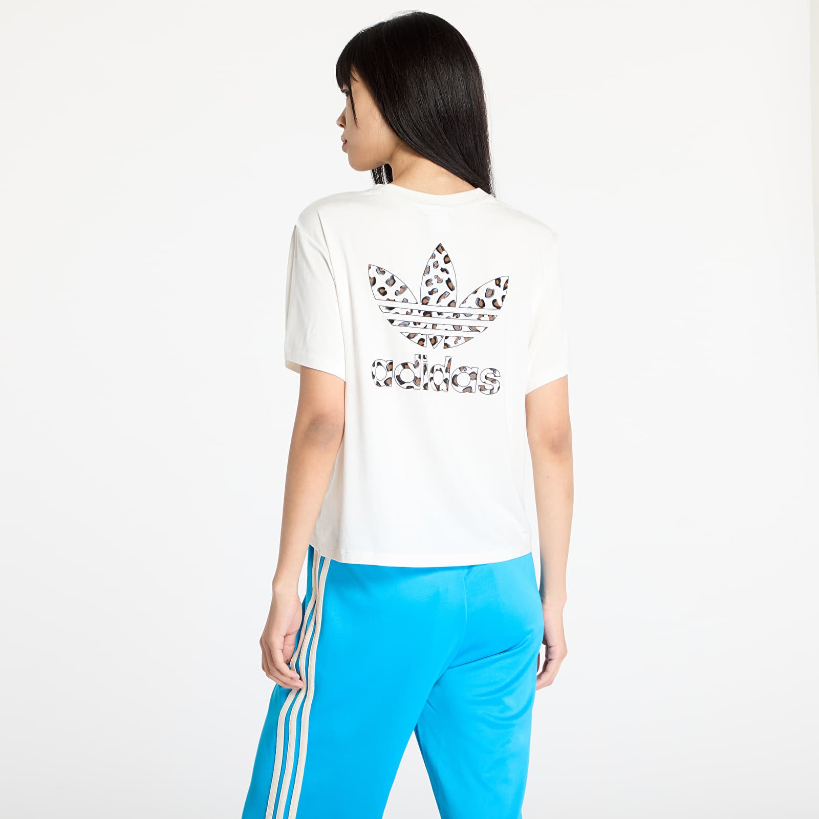 T-shirts adidas Trefoil T-Shirt Leopard Wonder White