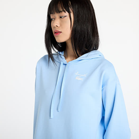 Dress LACOSTE Oversized Fleece Sweatshirt Dress Blue (EF2664 HBP