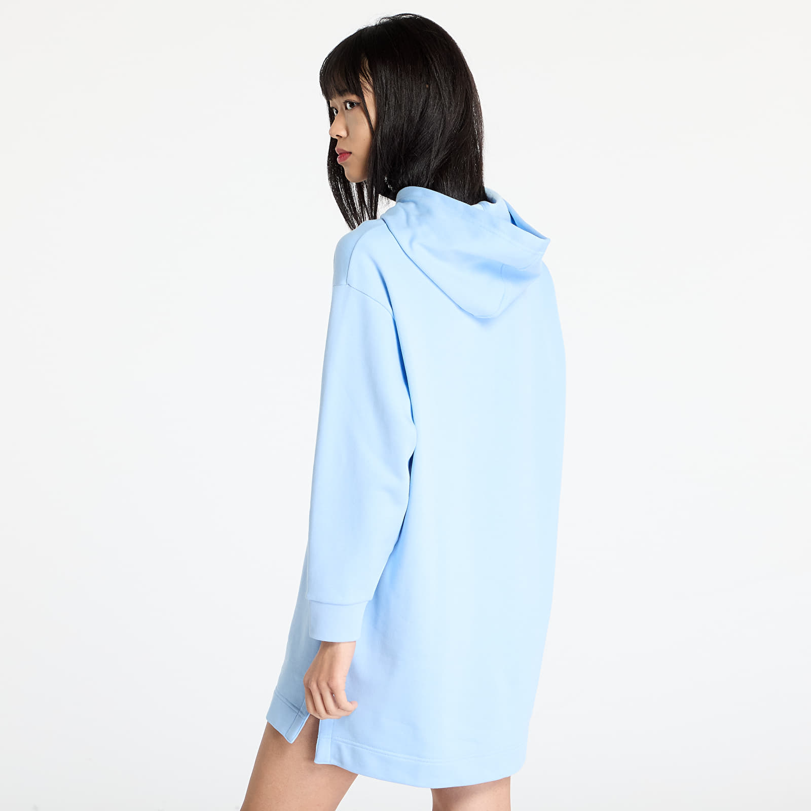 Robes LACOSTE Oversized Fleece Sweatshirt Dress Blue