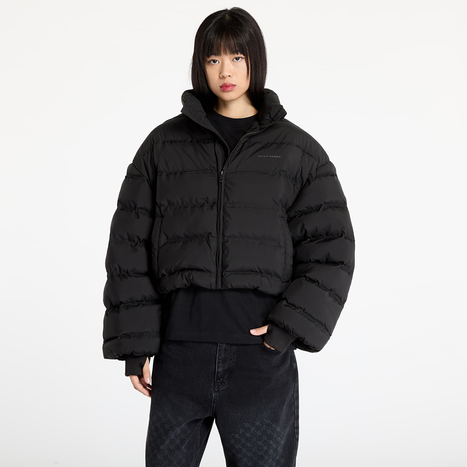 Bundy Daily Paper Relaxed Short Puffer Jacket Black