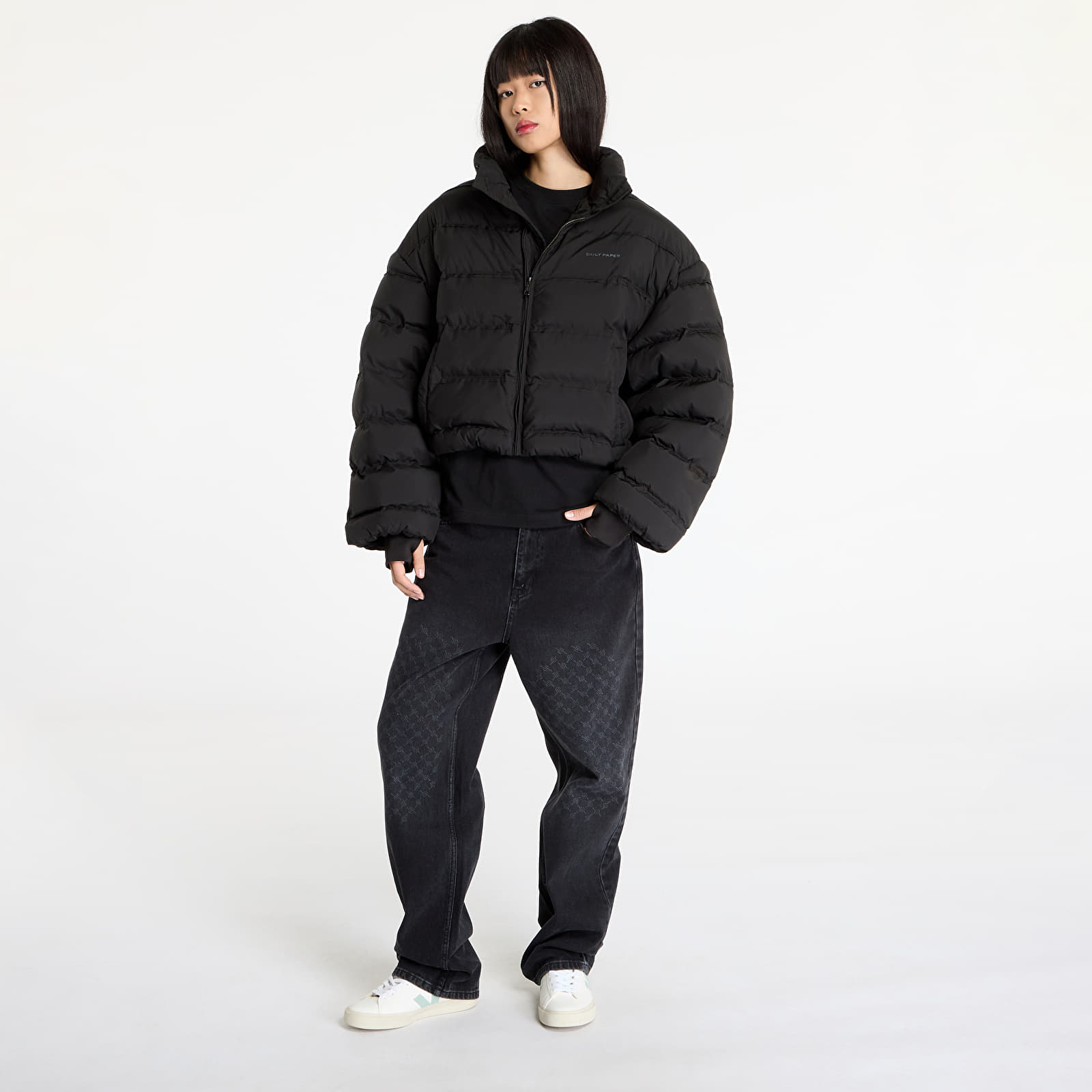 Bundy Daily Paper Relaxed Short Puffer Jacket Black